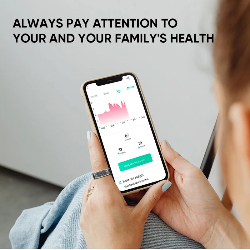 Smart Ring Heart Rate Blood Pressure Blood Oxygen Sleep Monitoring Step Counting Activity Tracking Shared Waterproof Ring - Image 4