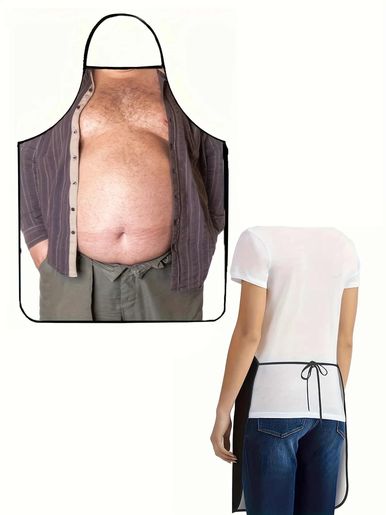 Fashionable Men’s Apron Beer Belly Party Funny Apron - Image 3