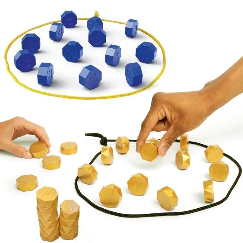 Party Games Magnetic Stones Game Interactive Magnet Board Strategy Game for Family Kids Adults Portable Magnetic Stones Play Set - Image 2