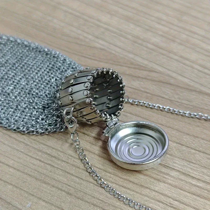 Handmade British Change Purse Victoria Era Pure Silvery Twist Cap Top Mesh Belt Mini Vintage Double Coin Purse Rare Collection - Image 5