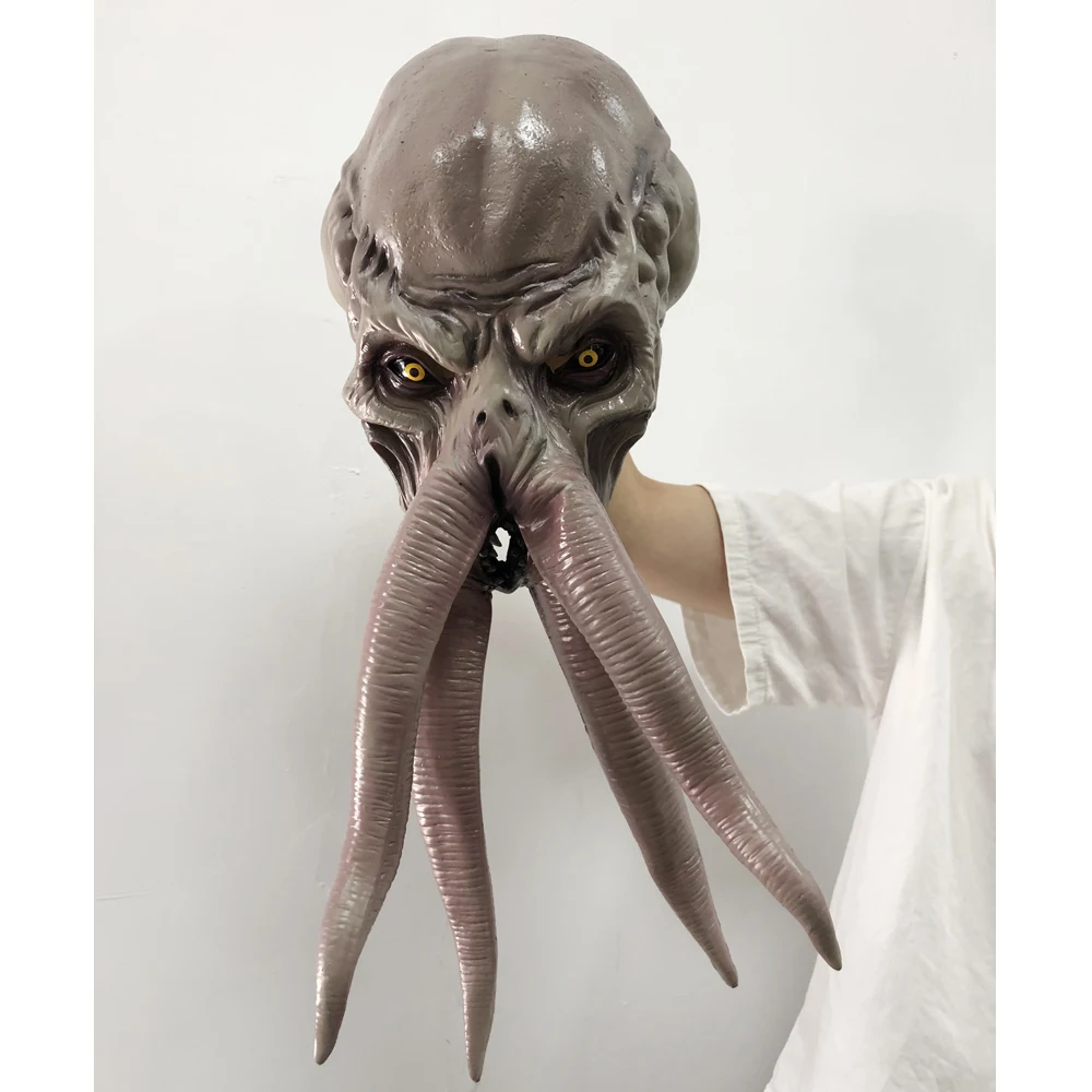 Game Baldur Gate 3 Lllithid Mind Flayer Squiddy Mask Cosplay Octopuses Monster Latex Helmet Gift Creative Halloween Party Props - Image 5