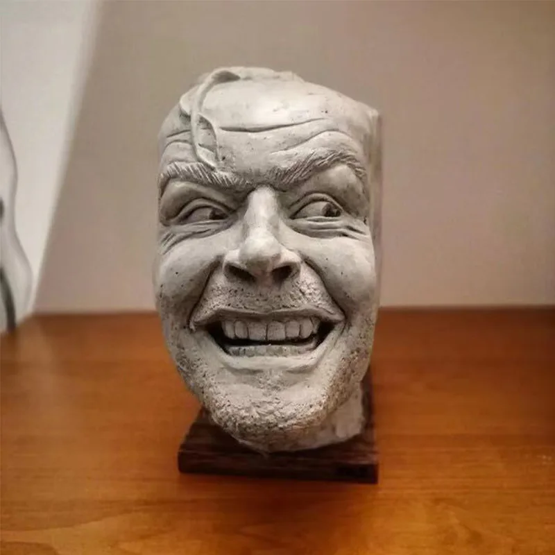 Horror Face Bookend – Iconic Door Peek Design, Halloween Home Decor - Image 3
