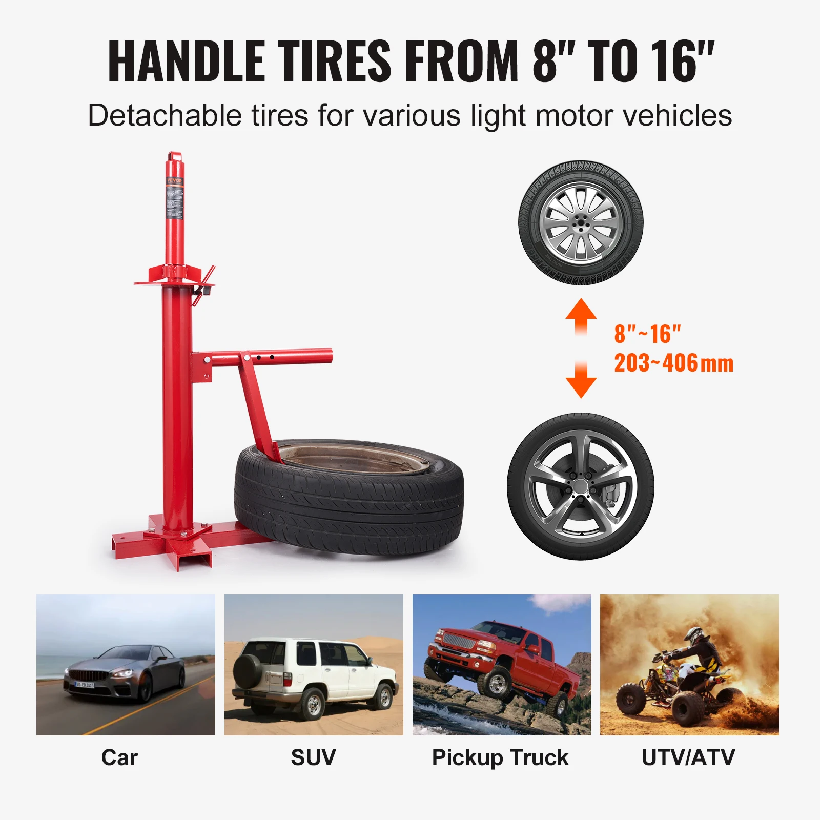 Portable Manual Tire Changer Bead Breaker Tool Portable Hand Bead Breaker Mounting Tool for Car Truck Motorcycle Garage - Image 3