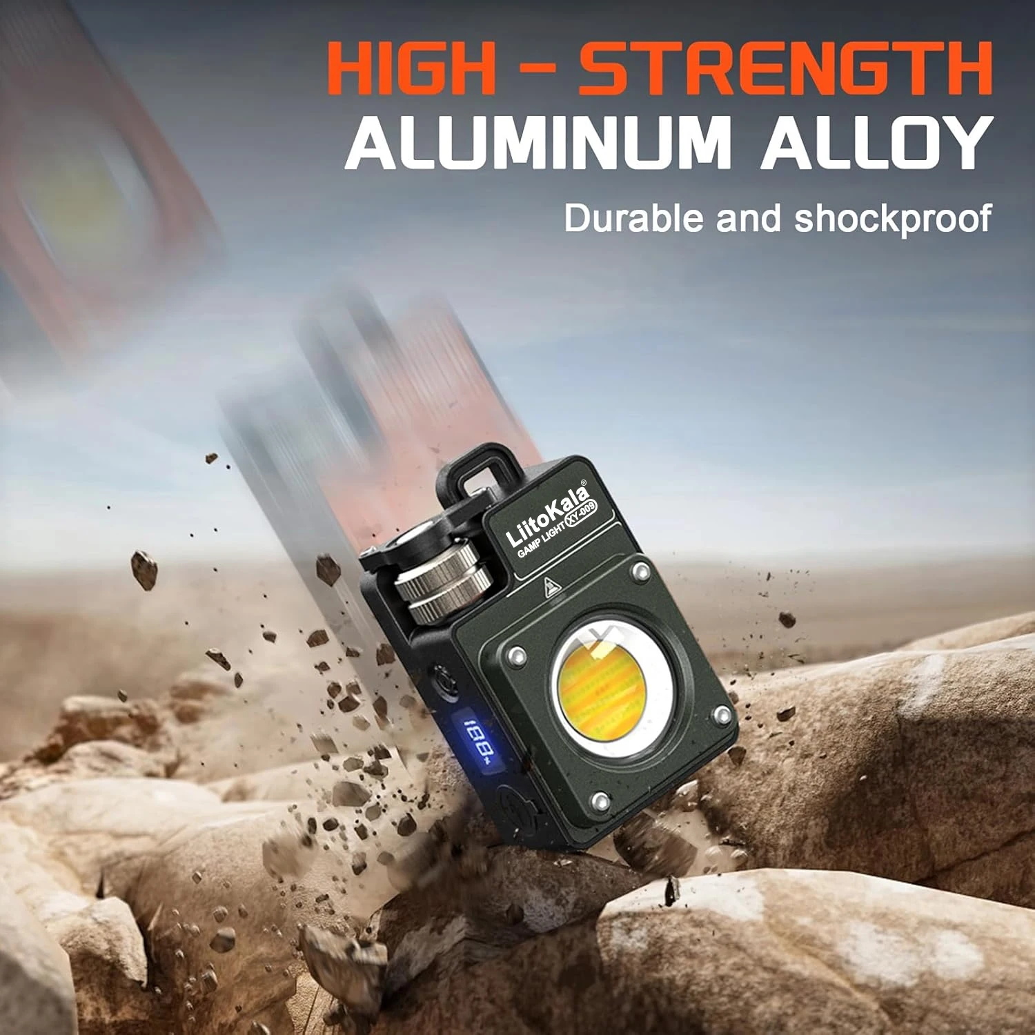 Keychain Light 120-3500LM Rechargeable Flashlight Multifunctional Portable 3000mAh Battery Work Light - Image 6
