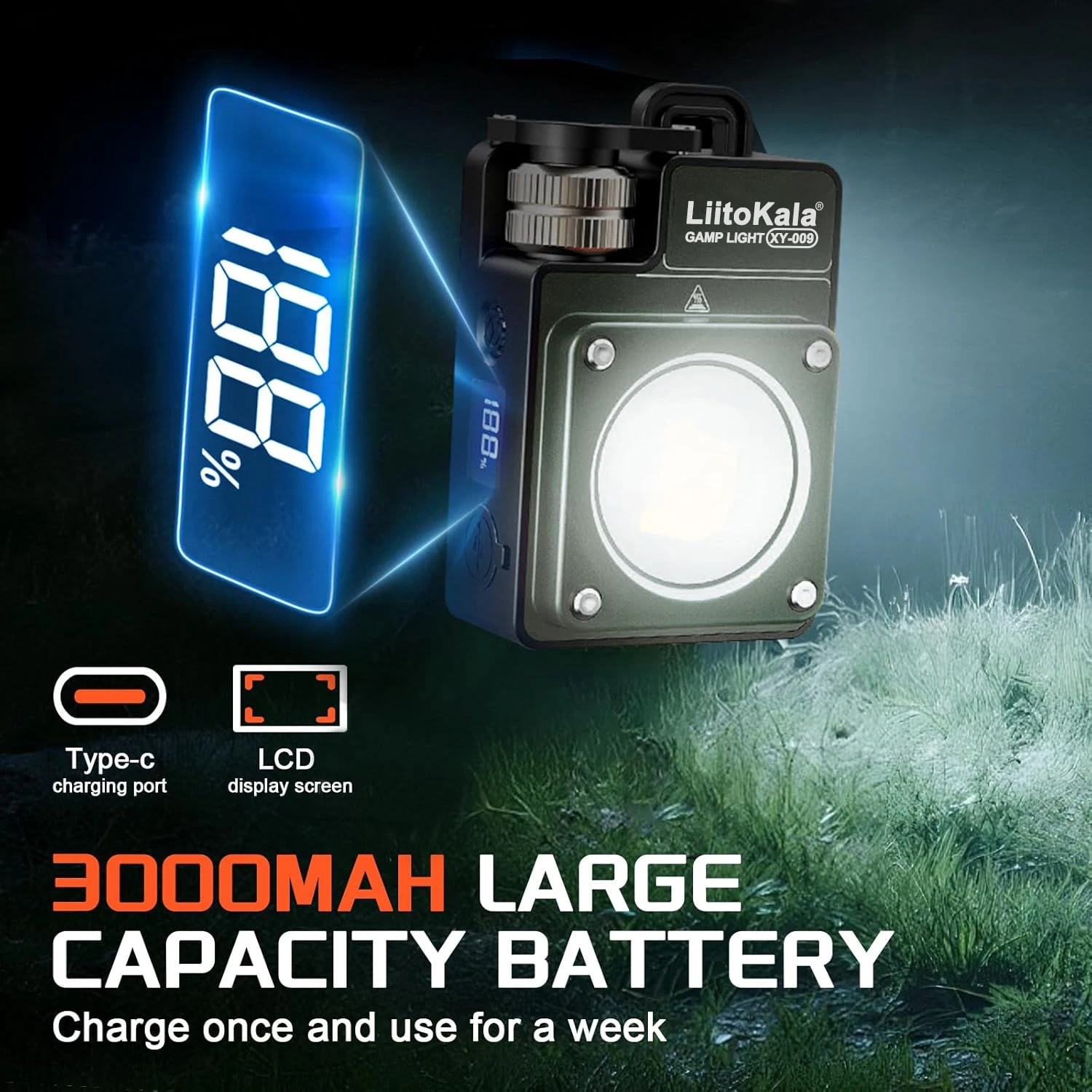 Keychain Light 120-3500LM Rechargeable Flashlight Multifunctional Portable 3000mAh Battery Work Light - Image 4