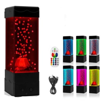 LED Lava Volcano Light Home Decoration Night Light Creative Children’s Toys Desktop Decoration Lamp Boys AndGirls DIY Gift