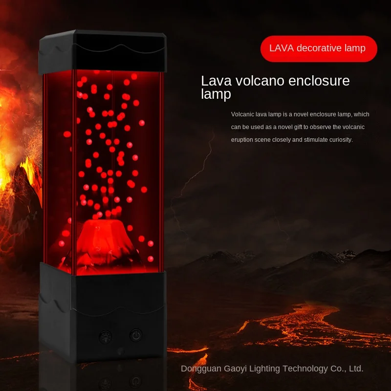 LED Lava Volcano Light Home Decoration Night Light Creative Children’s Toys Desktop Decoration Lamp Boys AndGirls DIY Gift - Image 2