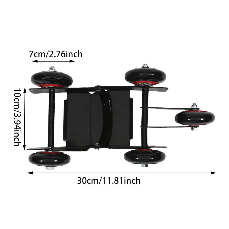 Motorcycle Tire Skates Motorcycle Carrier Tire Dolly With 5 Wheels Flat Tire And Blown Tire Self Rescue Trailer Accessories - Image 6