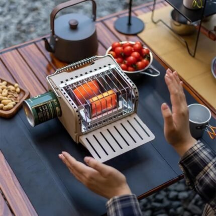 Outdoor Mini Heating Stove Camping Gas Stove Fishing Camping Heater Outdoor Portable Car 2024 Winter Camping Outdoor Supplies