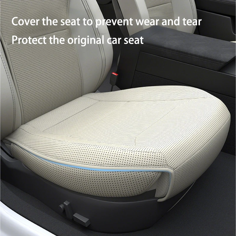 For Tesla ModelY Juniper PU Seat Cushion Ventilation Comfortable, Four Seasons Universal Split Single Sitting Back row Set - Image 6