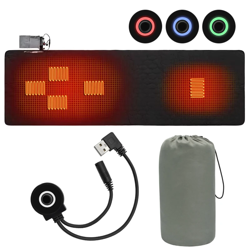 Outdoor Camping USB Heating Sleeping Mat Outdoor Electric Heating Pads Sleeping Bag Mattress For Hiking Travel - Image 3