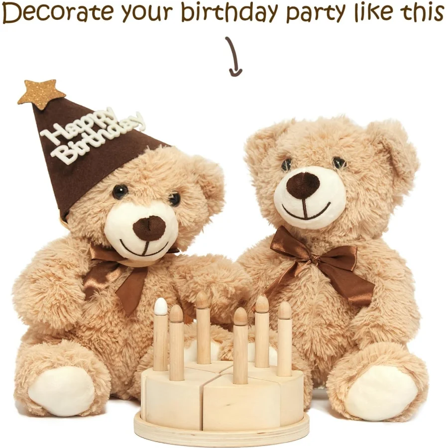 5pcs Bears Stuffed Animals Plush Toys Gift for Kid Girlfriend,13.5in Stuffed Bears for Christmas Valentine’s Day BirthdayGife - Image 5