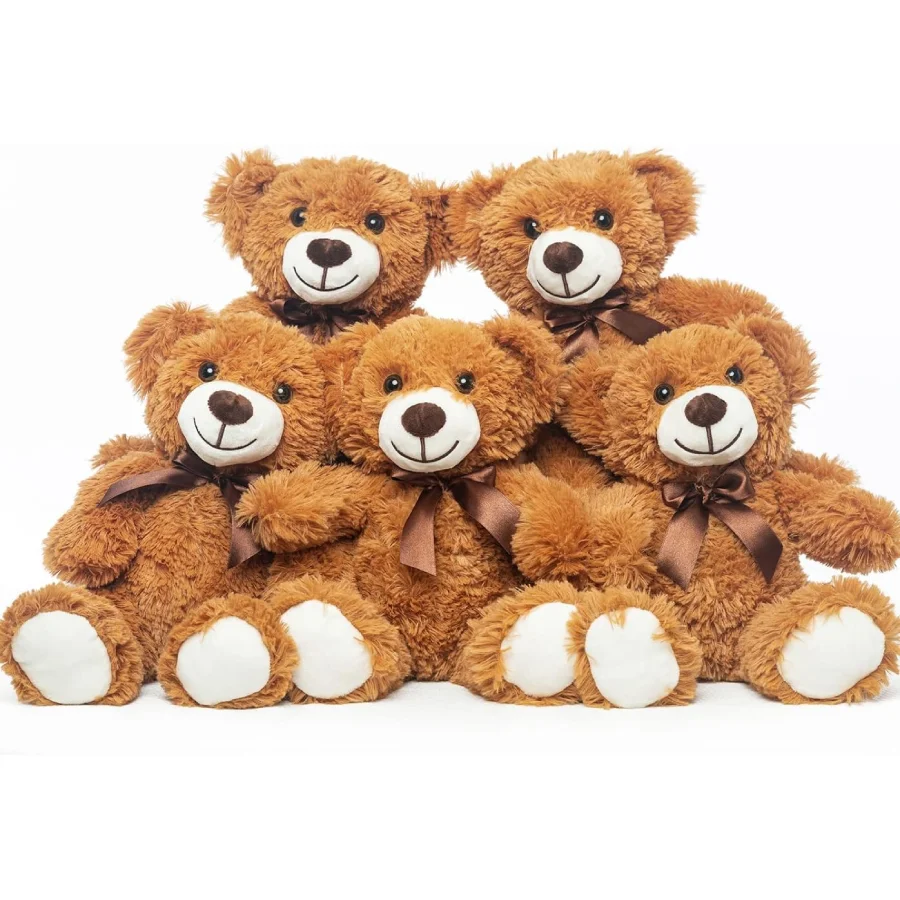 5pcs Bears Stuffed Animals Plush Toys Gift for Kid Girlfriend,13.5in Stuffed Bears for Christmas Valentine’s Day BirthdayGife - Image 2