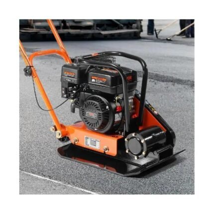 Gasoline Plate Compactor 2.8/6.5 HP Force Vibratory Compaction Tamper For Walkways, Patios, Asphalts, Paver Landscaping