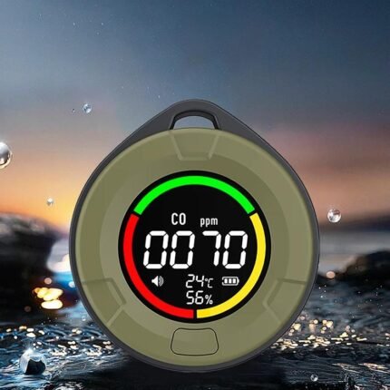 Protmex Portable 4-in-1 Carbon Monoxide Detectors, Mini Carbon Monoxide and Carbon Dioxide Monitor with Magnetic Suction