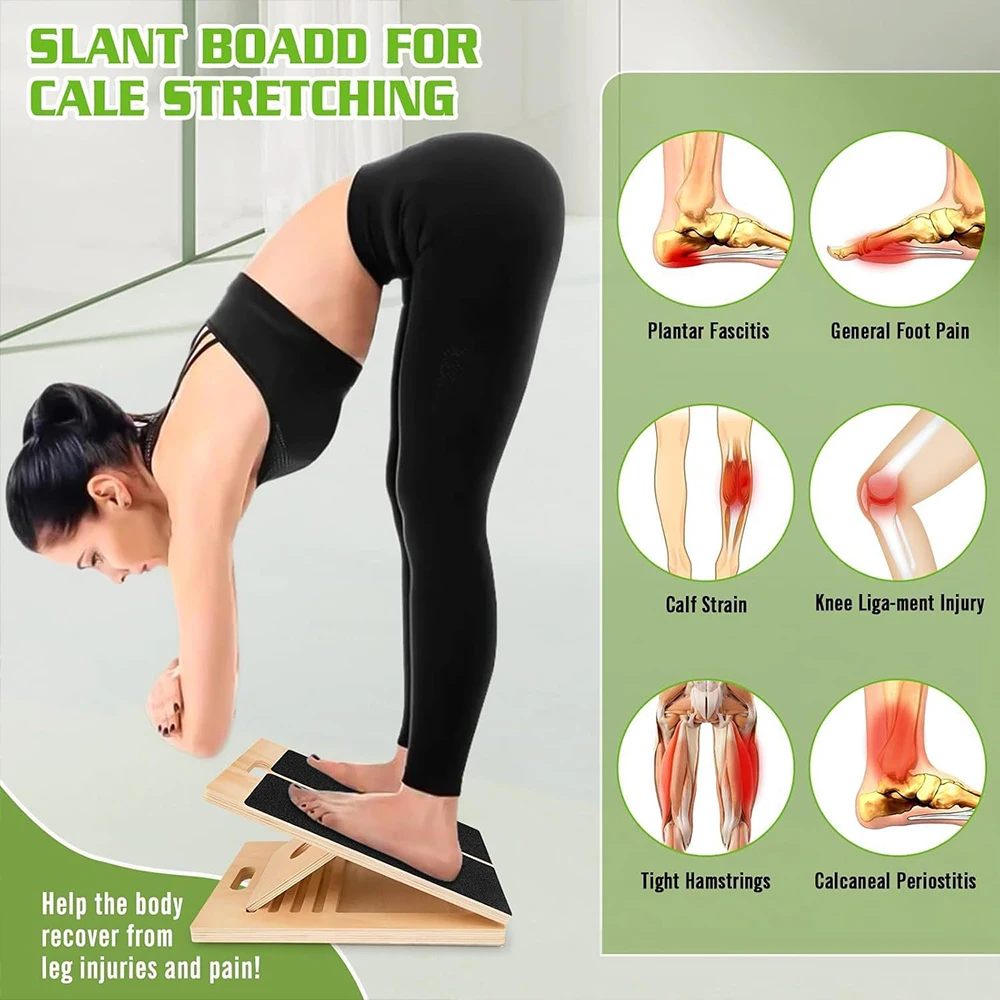 Foldable Wooden Incline Board Adjustable Calf Ankle Stretcher Plyometric Home Stretching Balance Training Fitness Equipment - Image 5